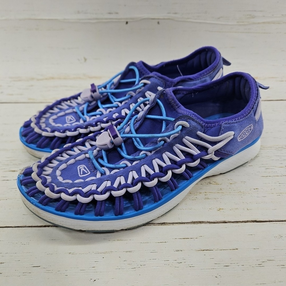 Keen Uneek Youth Little Girls Size 5 Purple Blue Corded Sport Sandals 1015483